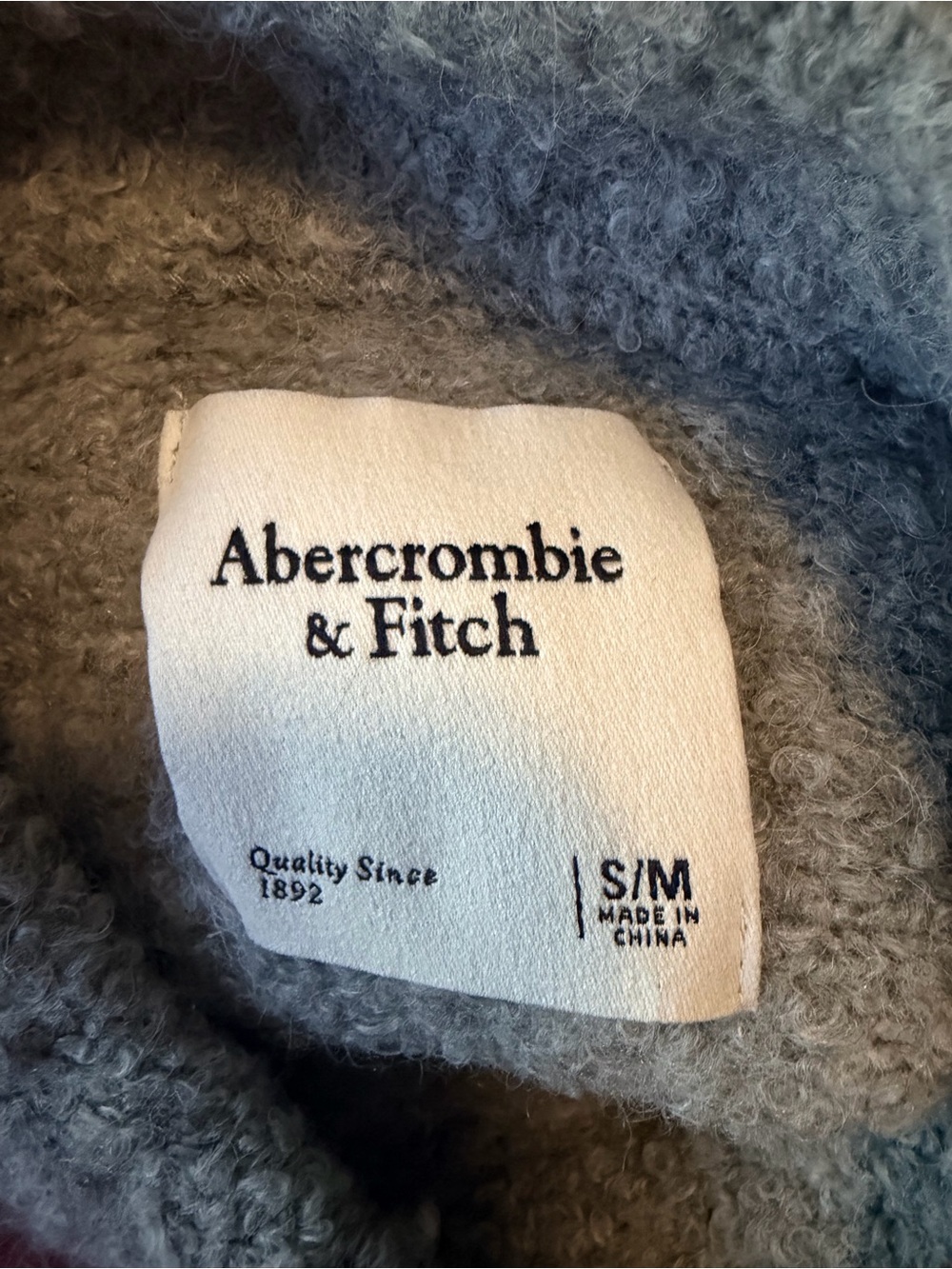 Abercrombie & Fitch Heather Gray Mock Neck Sweater - Picture 4 of 4